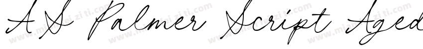 AS Palmer Script Aged字体转换